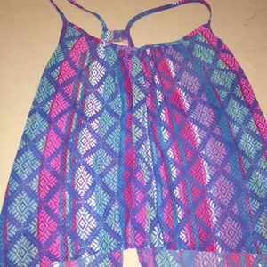 Women’s open back tank top